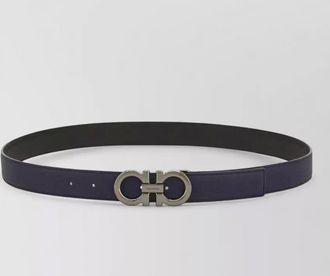 Ferragamo calf leather reversible belt