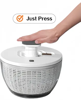 OEM Centrifugadora De Lechugas 6l, Freno Instant&aacute;neo Y Uso Con Una Mano - Dise&ntilde;o Ergon&oacute;mico Transparente Para Cocina Familiar