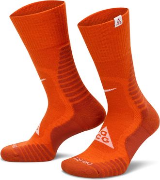Nike Unisex Nike ACG Outdoor Cushioned Crew Socks (1 Pair) in Orange | DV5465-800