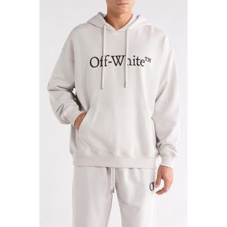 Off-white Big Bookish Skate Hoodie in Light Stone-Black at Nordstrom Rack, Size Medium