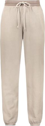 John Elliott + Co Katoenen trainingsbroek met elastische details - Heren - Sweatpants - Beige - 2XL - Katoen - Broeken