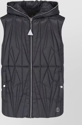 Moncler hooded sleeveless coat casual quilted design