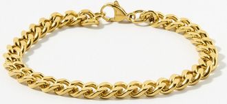 Le 31 Mens Solid curb-link bracelet