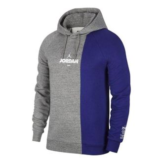 Air Jordan Sportswear Legacy AJ11 Hoodie Grey Purple BQ0188-091