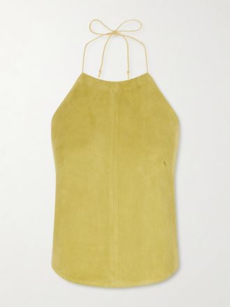 Stouls Top Con Scollo Allamericana In Camoscio Rosie - Giallo