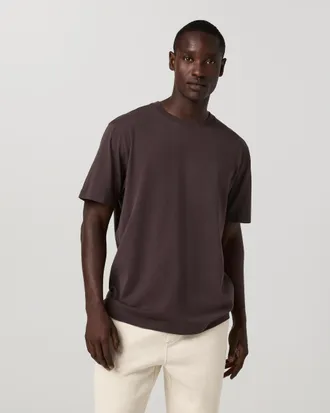 Vuori Clothing Short Sleeve Vuori Heavyweight T-Shirt - Relaxed Fit | French Roast | XS, Size Extra Small