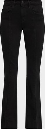 L'agence Lenora Seamed Flare Jeans