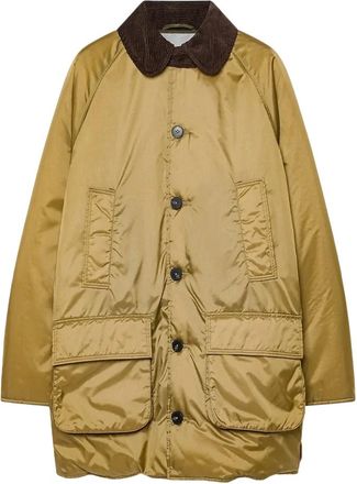 Forte_Forte Chaqueta Midi Brit&aacute;nica de Nailon - Jackets - Mujer - Amarillo - S
