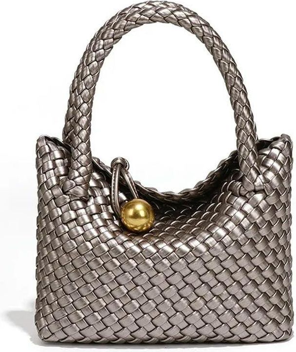 NYSDM Woven Shoulder Bag for Women Crossbody Tote for Women Small Handbag Vegan Leather Purse Tote Handbag Hobo