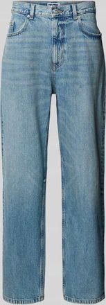 Review Baggy Jeans im Used-Look in Blau, Gr&ouml;&szlig;e 28