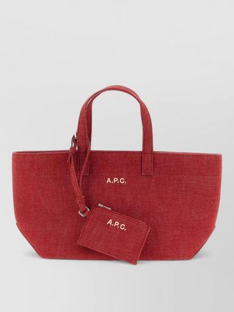 A.P.C. le drummer toile small tote bag