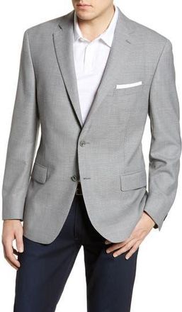 Hart Schaffner Marx New York Fit Solid Wool Blazer in Grey at Nordstrom Rack, Size 40 R