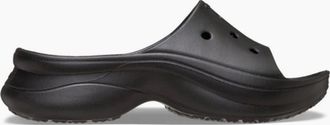 Crocs Womens Bae Platform High Heel Slides - Black - Size: 6 38-39