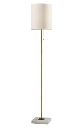 Adesso Fiona Floor Lamp in Antique Brass at Nordstrom