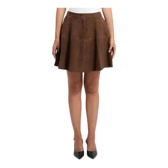 HUGO BOSS Rokken, Dames, Bruin, S, Leather Skirts