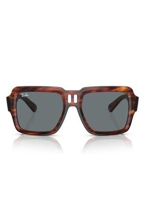 Ray-Ban Magellan 54mm Square Sunglasses in Striped Havana at Nordstrom Rack