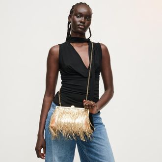 Urban Expression Celestia Evening Bag in Gold at Nordstrom