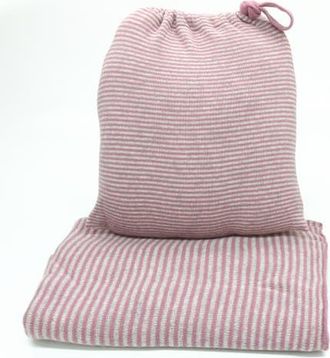 Portolano Cashmere travel set in Dusty Rose/light Grey at Nordstrom
