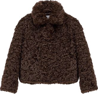 Closed Curly Faux Fur Relaxed Jacket
