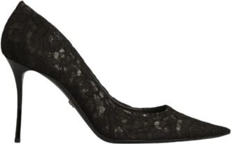 Dolce & Gabbana Lace pumps - Dames - Pumps - Zwart - 36 EU - Katoen - Schoenen
