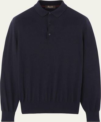 Loro Piana Mens Gift Of Kings Wool Polo Sweater
