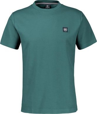 Lerros Rundhalsshirt LERROS, Herren, Gr. XXL, soft teal, Web, Obermaterial: 100% Baumwolle, unifarben, normal h&uuml;ftbedeckend, Rundhals, Shirts Rundhalsshirt, 