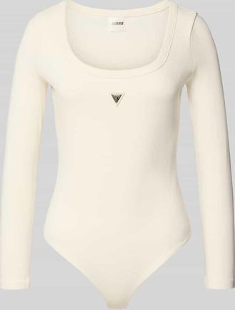 Guess Body mit Label-Detail Modell COLETTE in Offwhite, Gr&ouml;&szlig;e XL