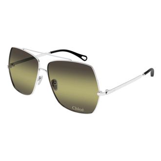 Chloé Sunglasses, female, Gray, 62 MM, Stylish Sunglasses in Black