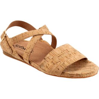 Softwalk Cali Sandal in Natural Cork at Nordstrom Rack, Size 10.5
