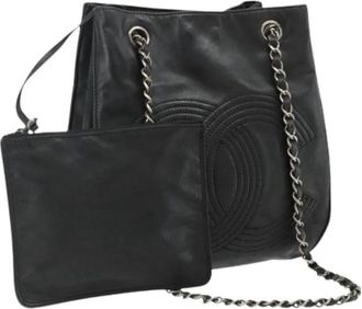 Chanel Pre-owned Bucket Bags, female, Black, Size: ONE SIZE Pre-owned Vintage Bucket Bag