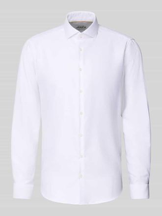 Jake*s Regular Fit Business Hemd aus Baumwolle mit Haikragen in Weiss, Gr&ouml;&szlig;e 45/46