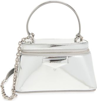 Givenchy Antigona Vanity Leather Handbag in 040-Silvery at Nordstrom