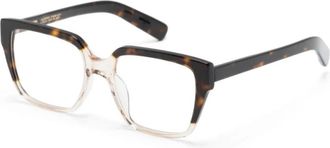 Kaleos Bruin/Havana Optisch Montuur- veelzijdige stijl - Dames - Brillen - Bruin - 53 MM - Accessoires