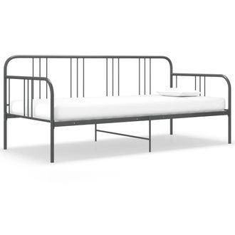 Berkfield Home Sofa Bed Frame Grey Metal 90x200 cm