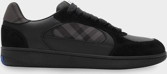 Burberry Men & apos;s Check Leather Low-Top Sneakers