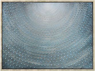 Empire Art Direct Cosmic Swirl Textured Metallic Hand-Painted Framed Canvas Wall Art