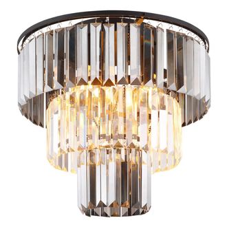 Globo Lighting Globo - Plaf&oacute;n - Naxis - Gris - Vidrio - &Oslash; 40cm - E27 - 15695d