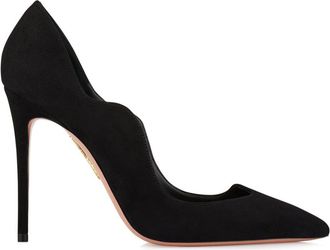 Aquazzura 101mm Artiste pumps - women - Suede - 36 - Black