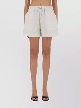 Moschino cotton wide-leg knee-length shorts