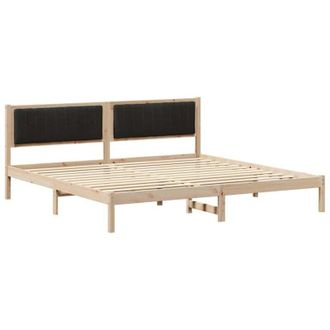 vidaXL Estructura De Cama Negro 200 X 200 Cm Madera De Pino Macizo Vidaxl