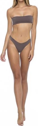 Indah Tenille Reversible Bikini Bottom In Bronze