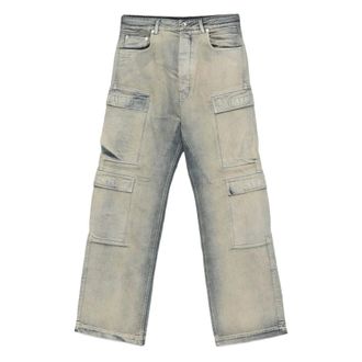 Rick Owens Heren, Jeans, Grijs, Maat: W32 Katoen