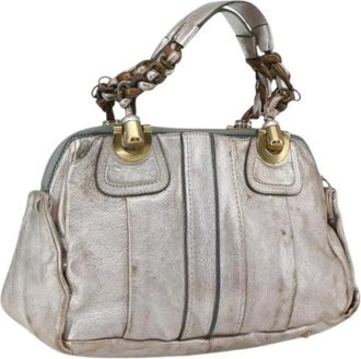 Chlo&eacute; Pre-owned Handbags, female, Gray, Size: ONE SIZE Pre-owned Hand Bag