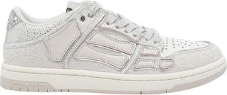 Amiri White Glitter Skel Top Sneakers