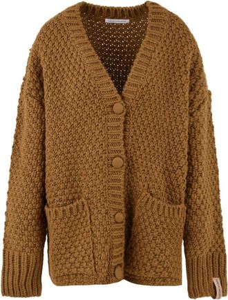 Mar De Margaritas Kameel Sweater Cardigan - Dames - Vesten - Bruin - XS - Truien & Vesten