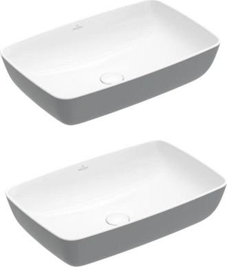 Villeroy & Boch Villeroy&boch - Conjunto De Dos Lavabos Sobre Encimera Rectangulares Villeroy Et Boch Artis French Linen