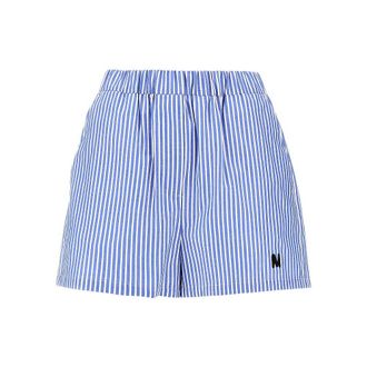 Msgm Striped poplin shorts Woman 44