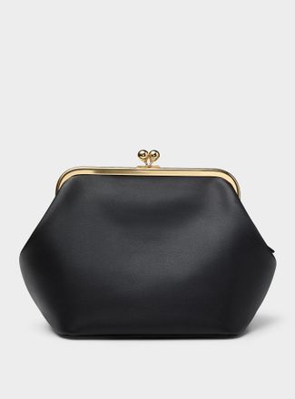 Coach Womens Kisslock leather XL bag
