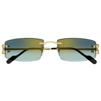 Cartier Sunglasses, unisex, Yellow, Size: 56 MM Ct0465S