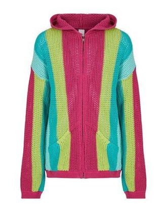 8 by YOOX COTTON-BLEND CROCHET STRIPED KNIT JUMPER